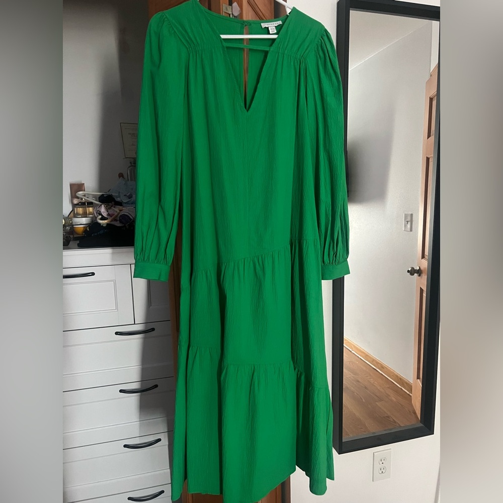 TOPSHOP Tiered Midi Dress